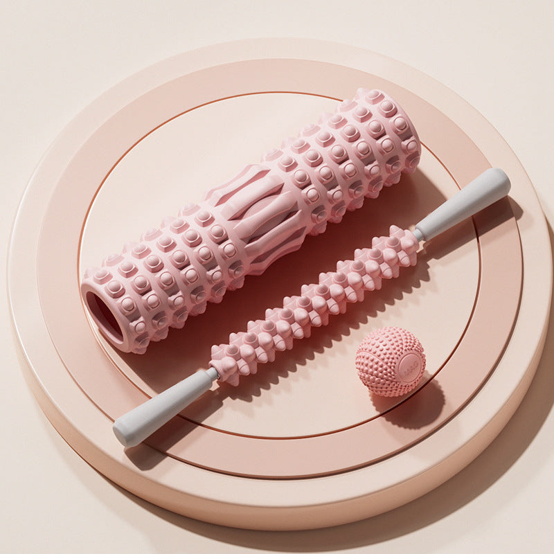 Foam shaft mace muscle deep relaxation roller massager leg back fascia stretch yoga column