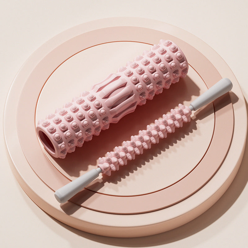 Foam shaft mace muscle deep relaxation roller massager leg back fascia stretch yoga column