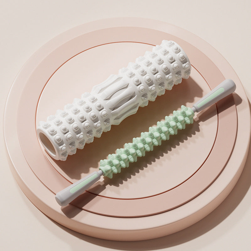 Foam shaft mace muscle deep relaxation roller massager leg back fascia stretch yoga column