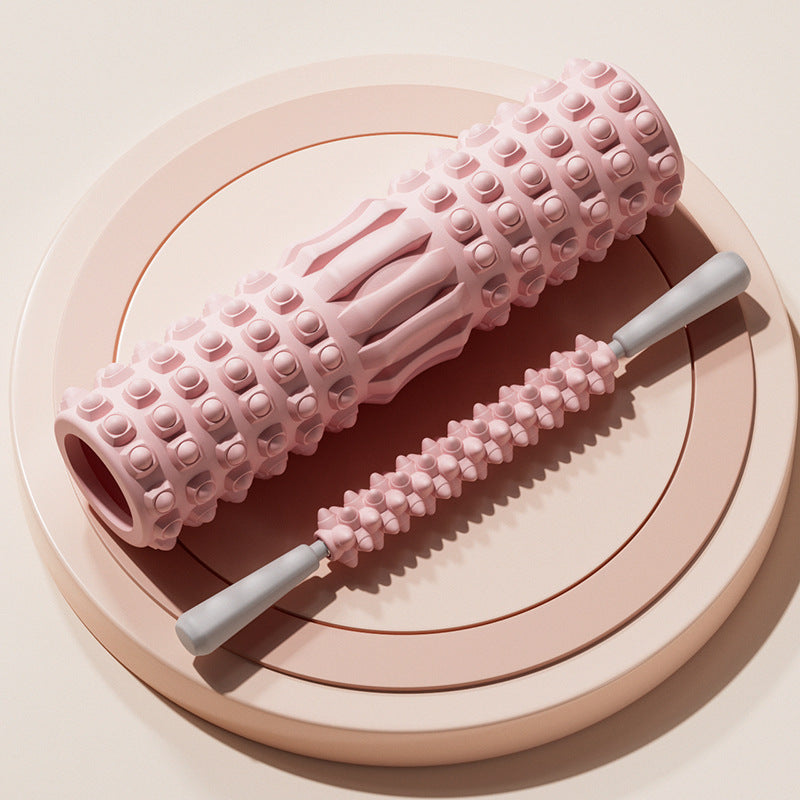 Foam shaft mace muscle deep relaxation roller massager leg back fascia stretch yoga column