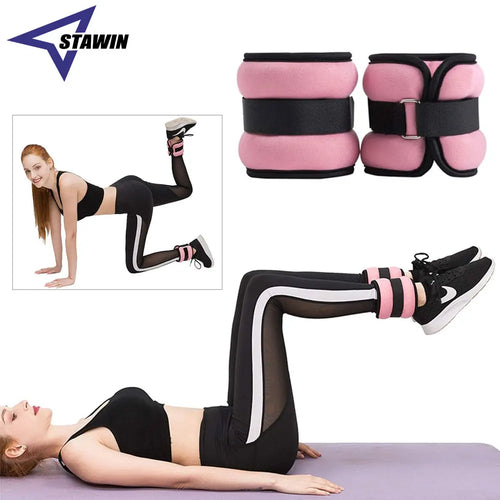 1Pair Adjustable Ankle Weights for Women and Men (0.25kg/0.5kg Each Pack), Adjustable Leg Weights with Straps, Strength Training