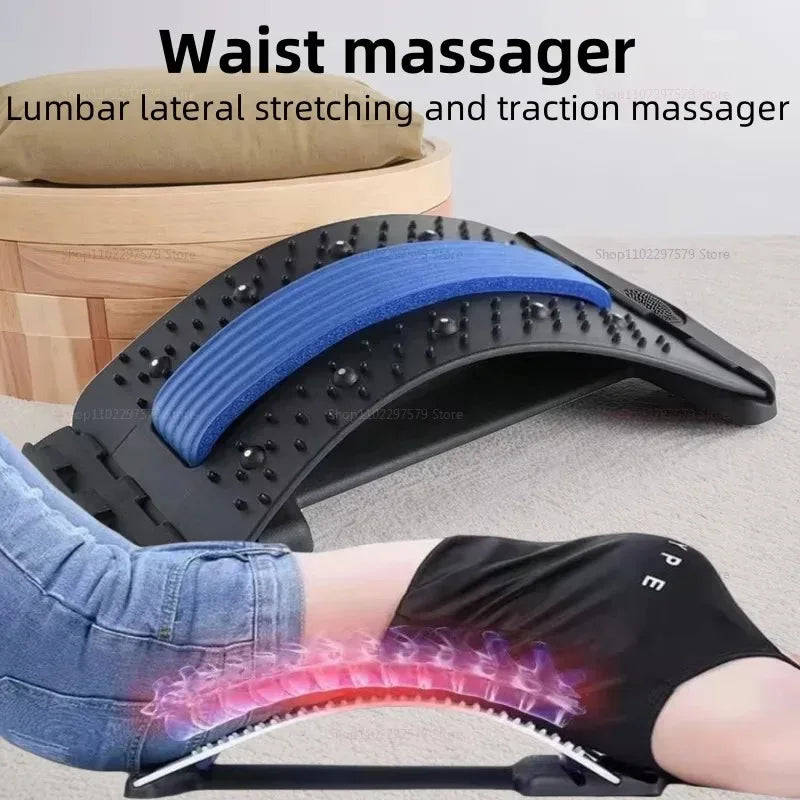New Home Back and Waist Stretching Equipment, Yoga Fitness, Waist Stretching Massager, Back Exercise Traction and Back Opener