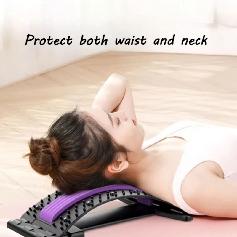 New Home Back and Waist Stretching Equipment, Yoga Fitness, Waist Stretching Massager, Back Exercise Traction and Back Opener